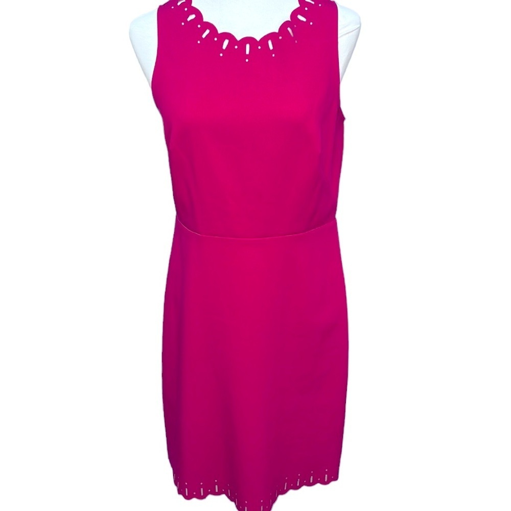 Loft Cutout Magenta Dress